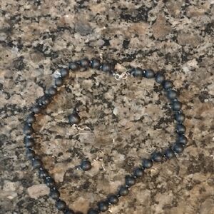 Dhara Terracotta Black Beaded Necklace and Earring Set